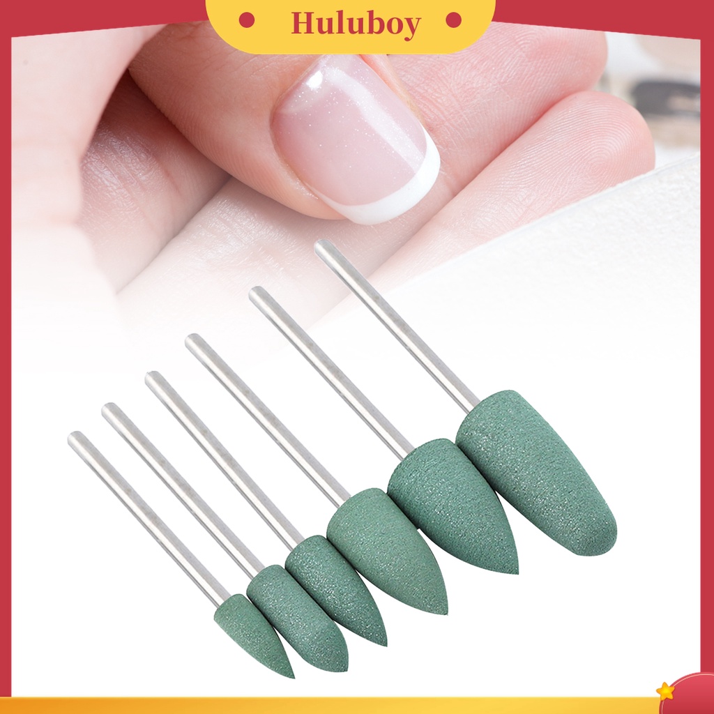 Huluboy Huluboy♡ 6pcs Mata Bor Kikir Kuku Elektrik Untuk Nail Art