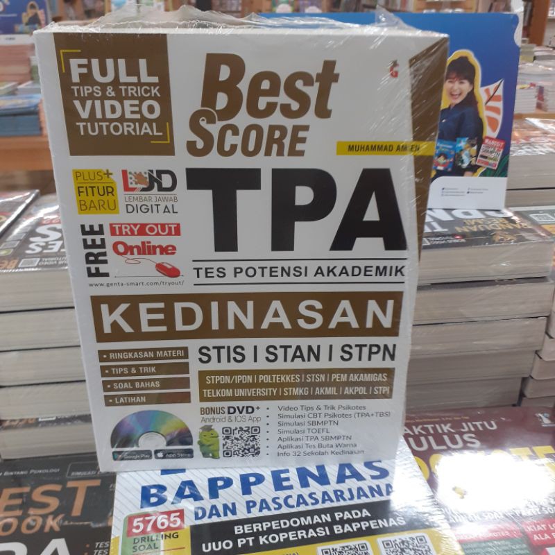 BUKU LATIHAN SOAL PEMBAHASAN BEST SCORE TPA KEDINASAN STIS STAN STON 2021 2022