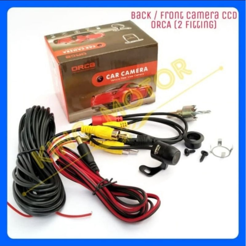 Kamera/Camera Depan/Belakang HD CCD Parkir Mobil ORCA (Dual Fitting) RC-165-B