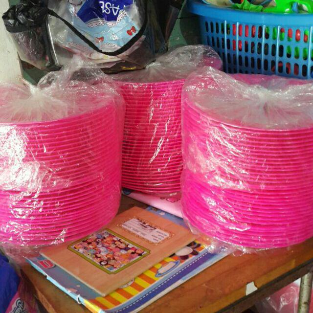 Grosir Piring Rotan Plastik / Piring Lidi Plastik Warna