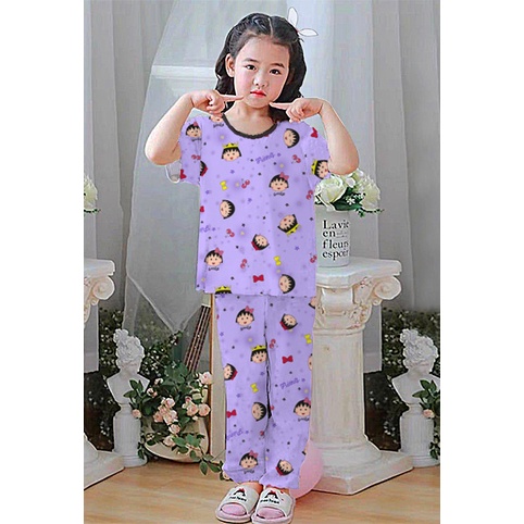 RILLO - Setelan baju playful colour anak print cp / setelan anak cp unisex 1-7 tahun