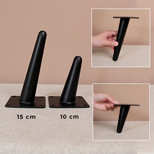 Kaki Kursi Sofa Stainless Black