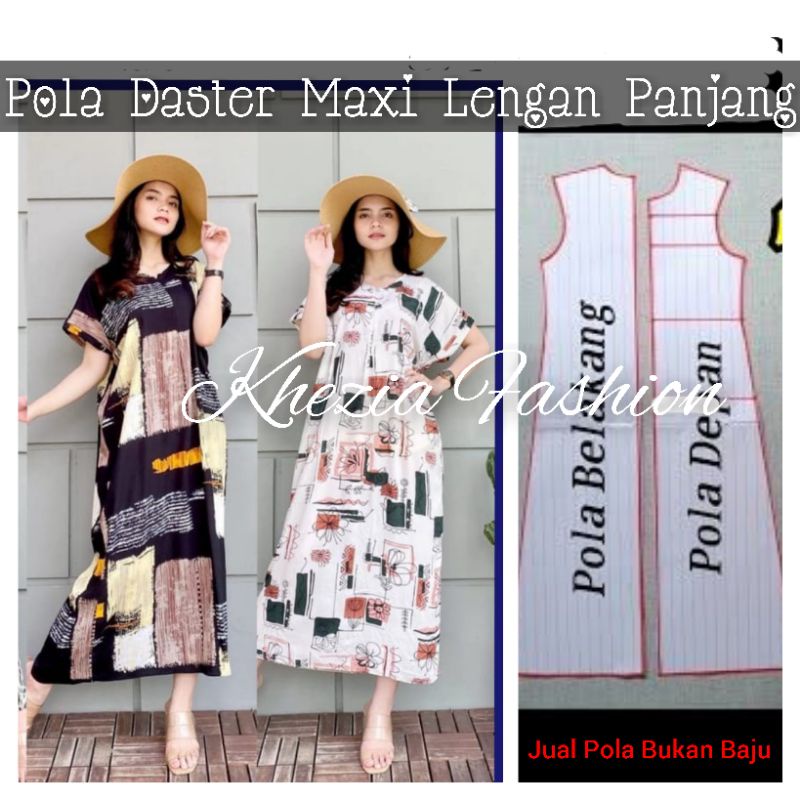 Pola Daster Maxi Dewasa Lengan Pendek
