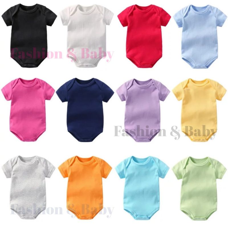 Jumper Pendek POLOS (SNI) Bodysuit Love Cloud Catton Soft