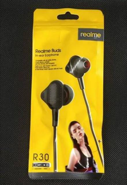 HEADSET HANDSFREE REALME R30 BUDS ORIGINAL SUPER BASS HIGH QUALITY