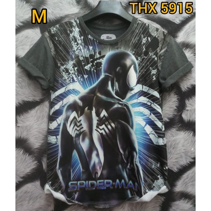 Kaos distro fullprint lengan pendek Spiderman