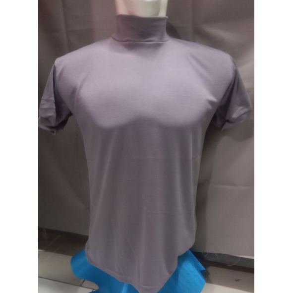 KAOS SATPAM SECURITY  COKLAT KERAH TINGGI