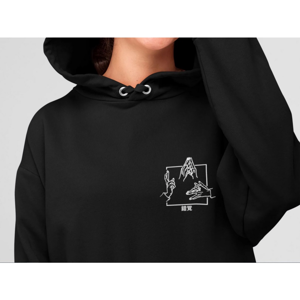 Hoodie Jujutsu Hand signal Line Art Anime Manga Jujutsu Kaisen Premium