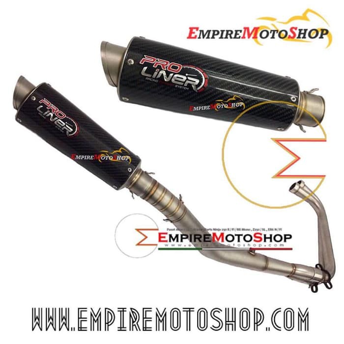 Knalpot Proliner Ninja 250 Fi Z250 TR1 Carbon Long