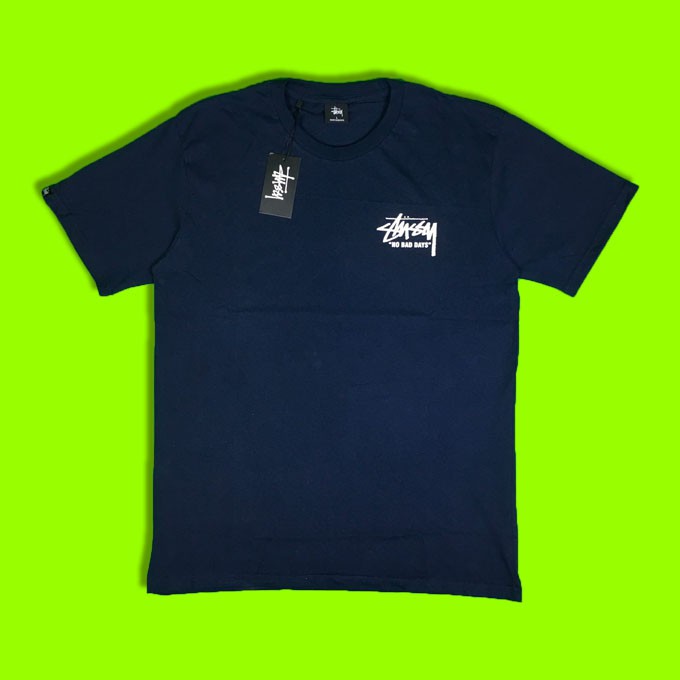 T-SHIRT STUSSY NO BAD DAYS SUMMER 2019 NAVY PERFECT HIGH 1:1 MIRROR QUALITY