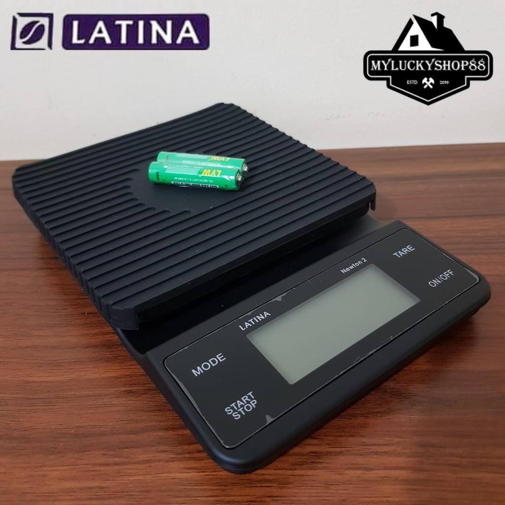 Latina Newton 2 Touch Screen 5Kg Coffee Scale Battery Timbangan Kopi