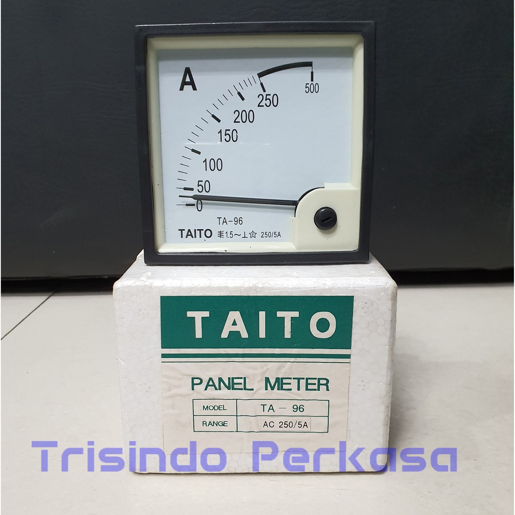 Ampere Meter Panel Analog TA-96 0-250A 96x96 Jarum | Shopee Indonesia