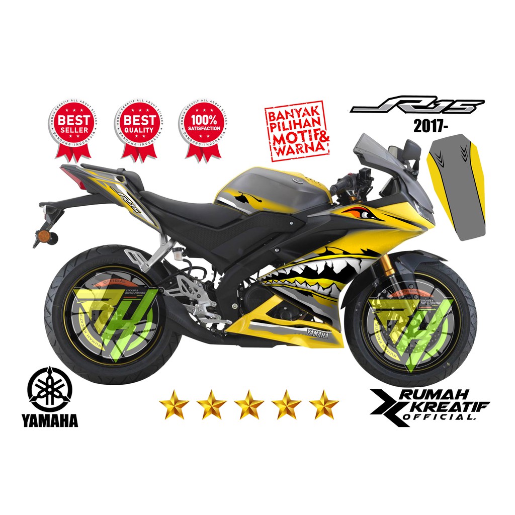 Decal All New R15 V3 / R15 V3 Sticker Striping Fullbody Variasi Yamaha rk-c