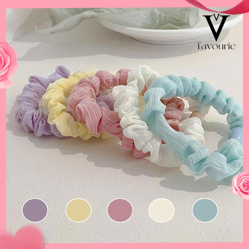 [COD]Permen Warna Rambut Cincin Kain Kepala Tali Serbaguna Tali Rambut Cincin Usus Aksesoris Rambut-FA