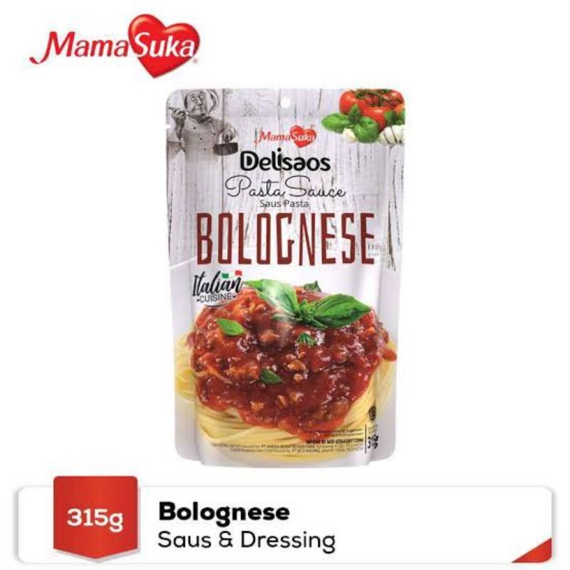 Mamasuka Saus Pasta Bolognese/Delisaos Bolognese 315gr