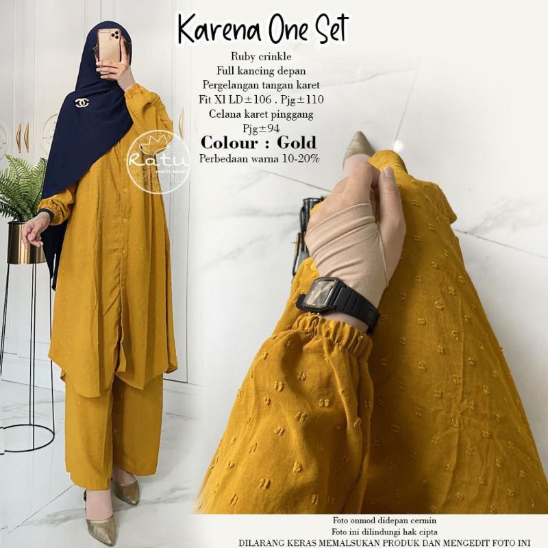 New Karena One Set By Ratu Mulabees Produk Ori Berlabel Ratu Mulabees