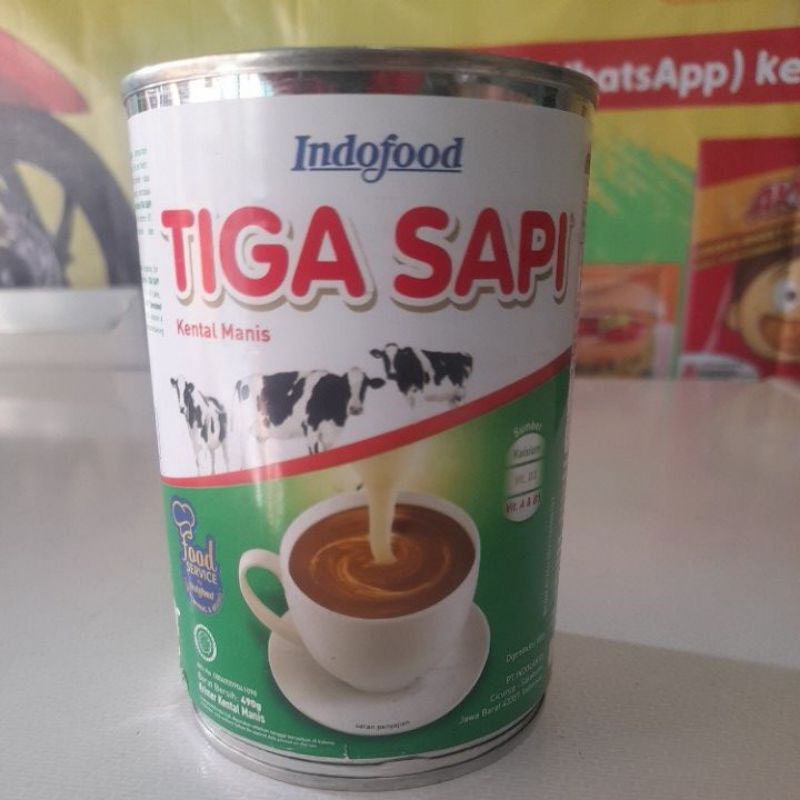 

SUSU KENTAL MANIS TIGA SAPI 490g