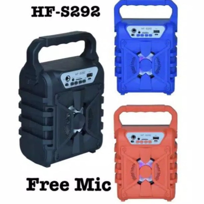 Speaker Bluetooth HF 292 / Speaker Portable HF292 Free mic / speaker