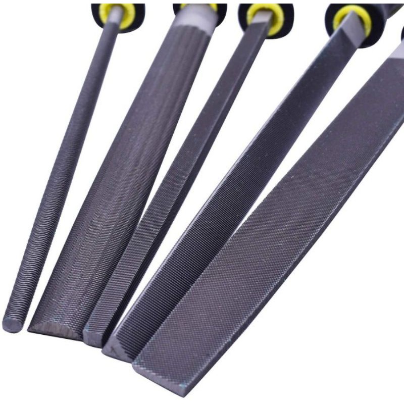 

Kikir Pahat Besar Metal Steel File 8 Inch Handle Ergonomis Set 5pcs