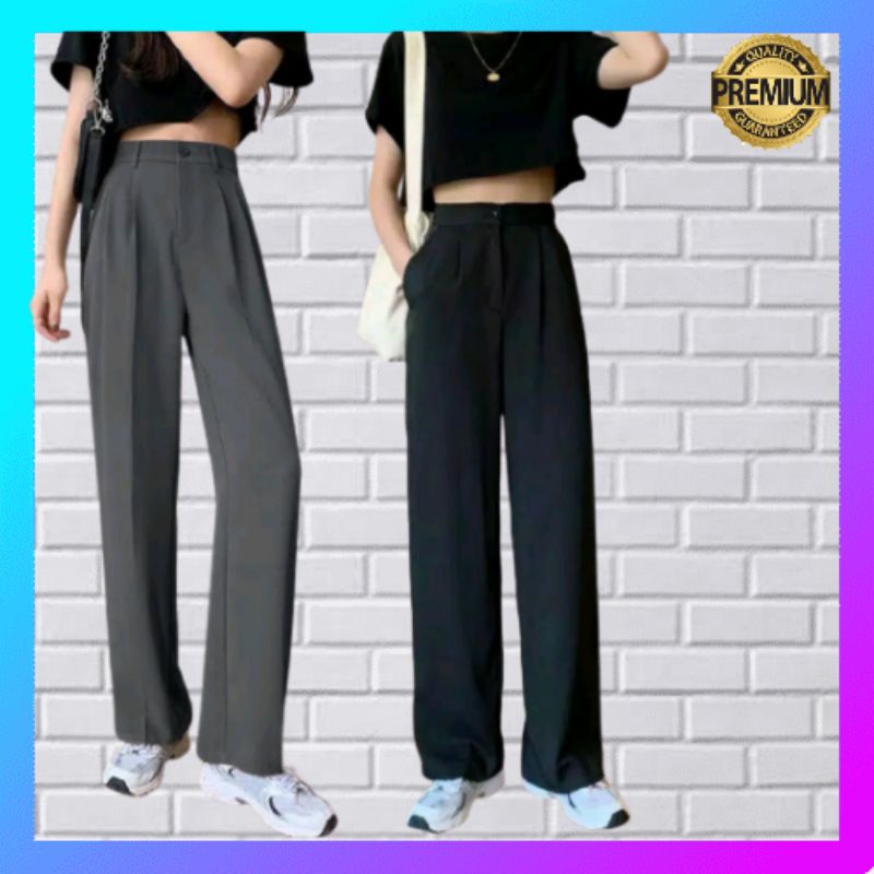 YORA PANTS KULOT | CELANA PANJANG KULOT HIGHWAIST WANITA