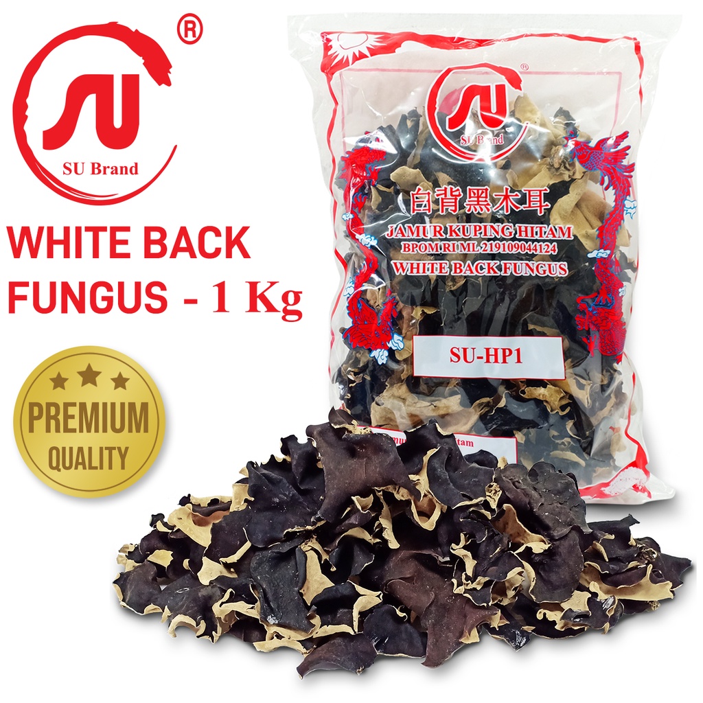 

SU Brand Jamur Hitam Putih / White Back Fungus 1 Kg