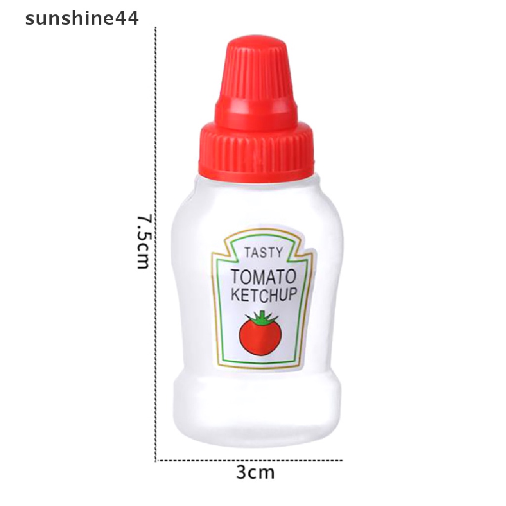 Sunshine 2pcs Botol Saus / Minyak Tomat / Salad Mini Portable 25ML