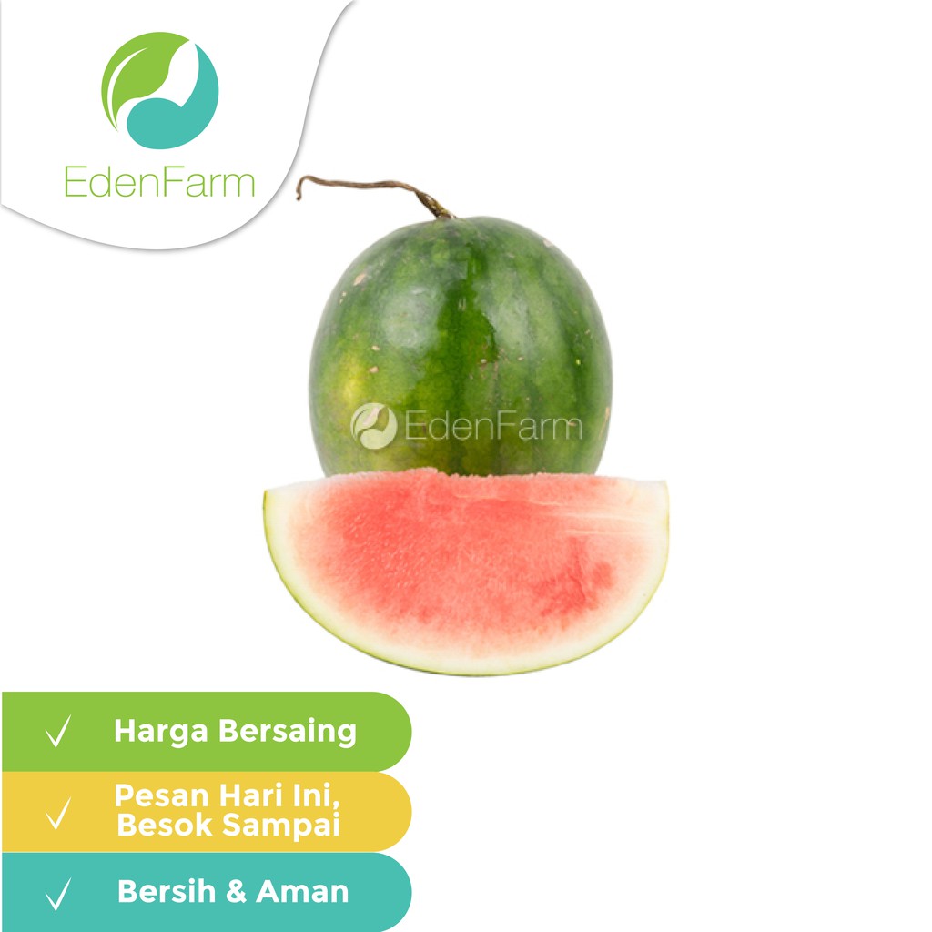 

Semangka Merah Tanpa Biji (4-5kg/pcs) Eden Farm