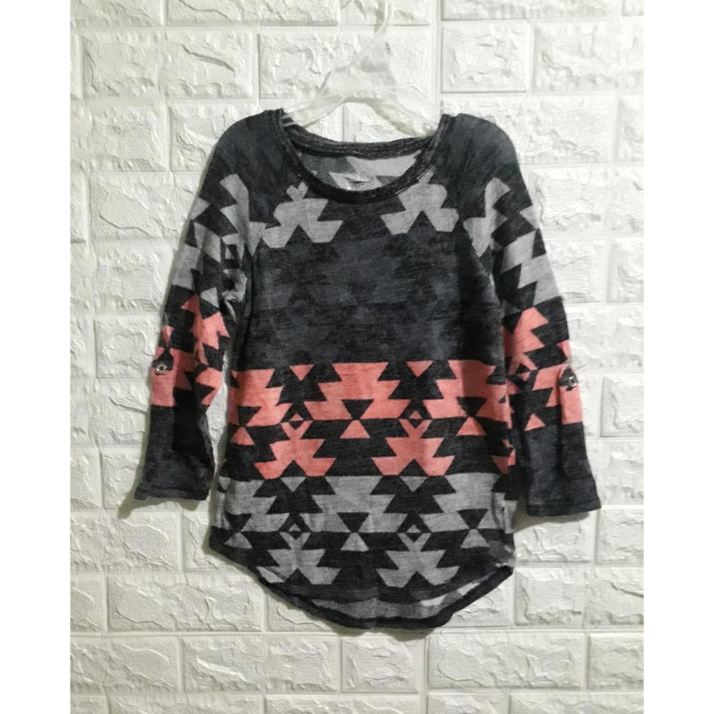 BAJU LENGAN  PANJANG ANAK PEREMPUAN JUSTICE MODEL TANGAN BISA DI GULUNG