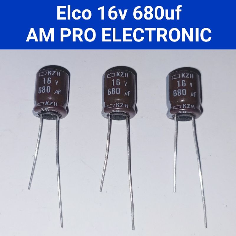 Elco 16v 680uf Elko 680uf 16v Pengganti 470uf Coklat