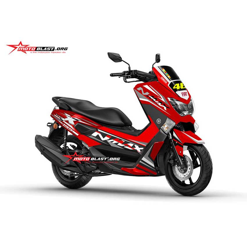 Decal Stiker Yamaha NMAX RED GREY FRESH