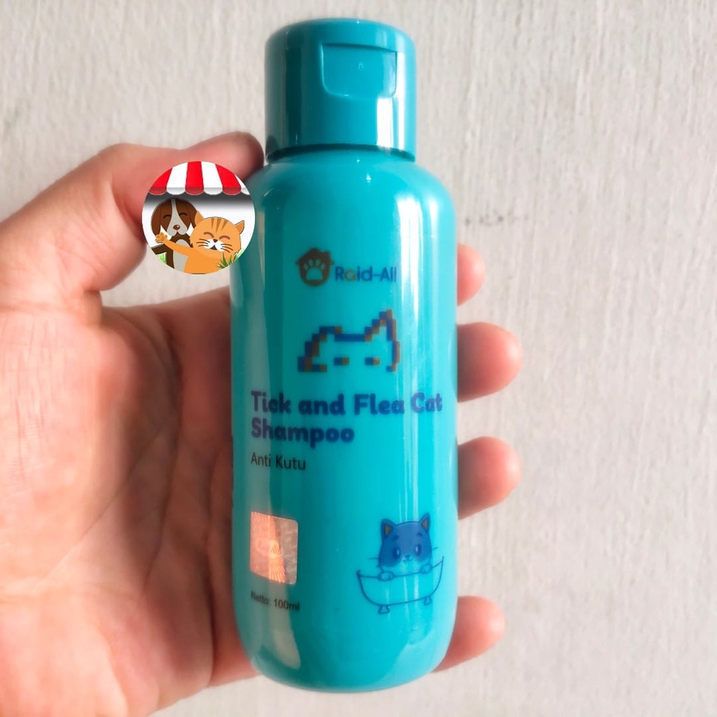 Shampoo Kucing Raid All Cat Tick n Flea 100ml Shampo Anti Kutu Caplak