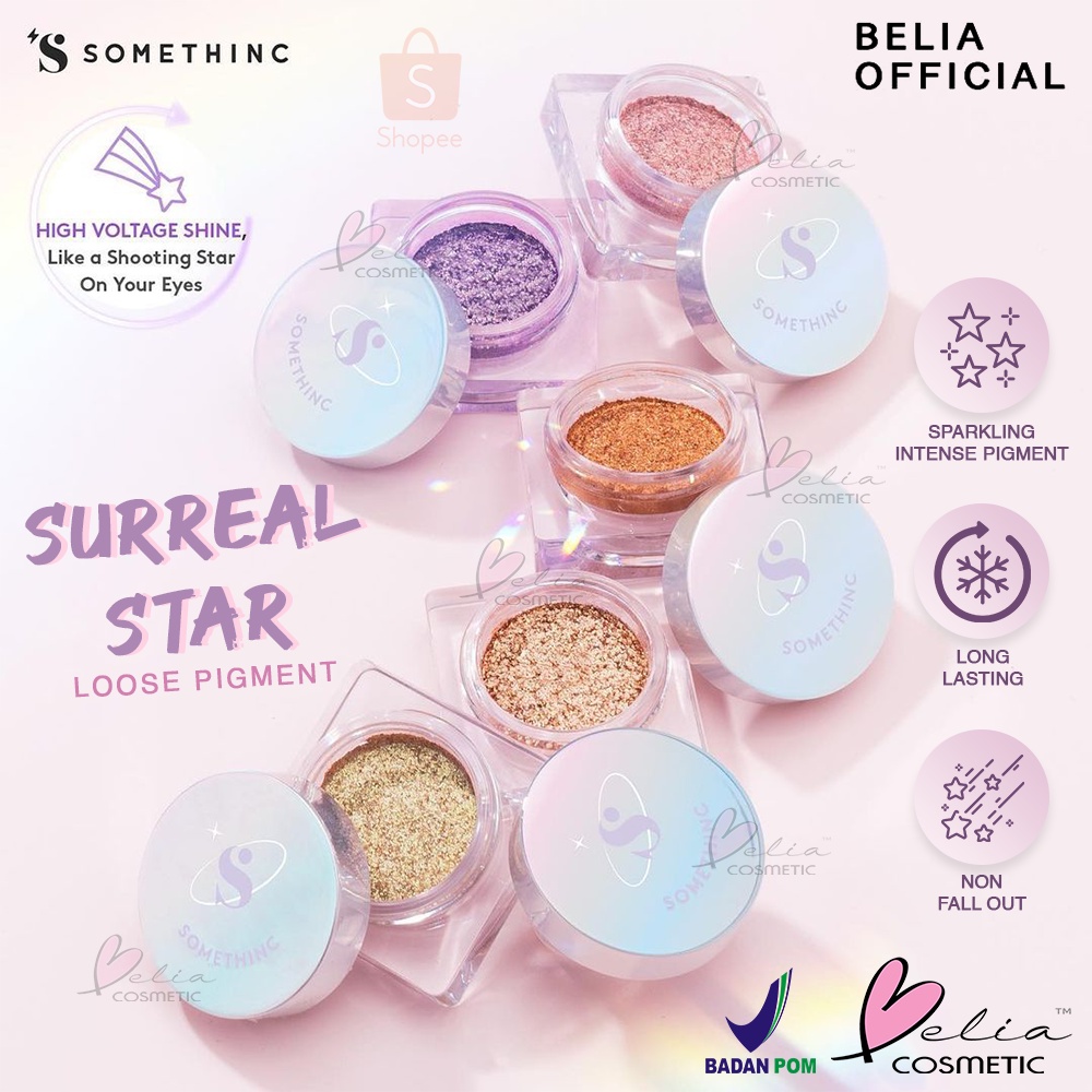 ❤ BELIA ❤ SOMETHINC Surreal Star Loose Pigment Eyeshadow 3g | Nano Glitter Shimmer | Non-Fall Out | Tahan Lama