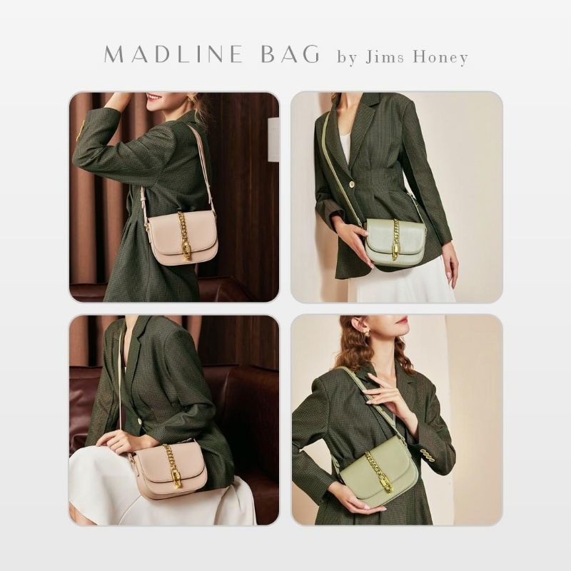 MADLINE BAG JIMS HONEY ORI TAS SELEMPANG WANITA JIMSHONEY FASHION CEWEK KOREA SLING HAND MURAH FREE BOX