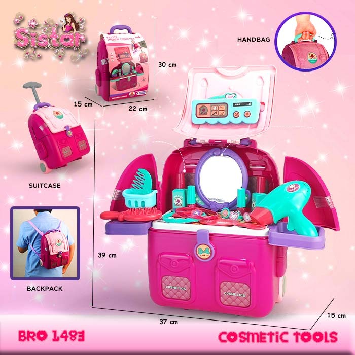 MURAH BRO1483 Dokter Dokteran Doctor Train Koper Tas Medical Peralatan Perlengkapan Medis Make Up MakeUp Dandan Merias Rias Alat Perlengkapan Pertukangan Pretend Play Sets Mainan Anak Permainan Edukasi Montessori