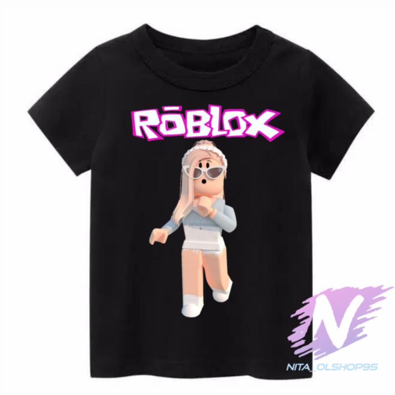 kaos roblox baju anak roblok charakter girl terbaru