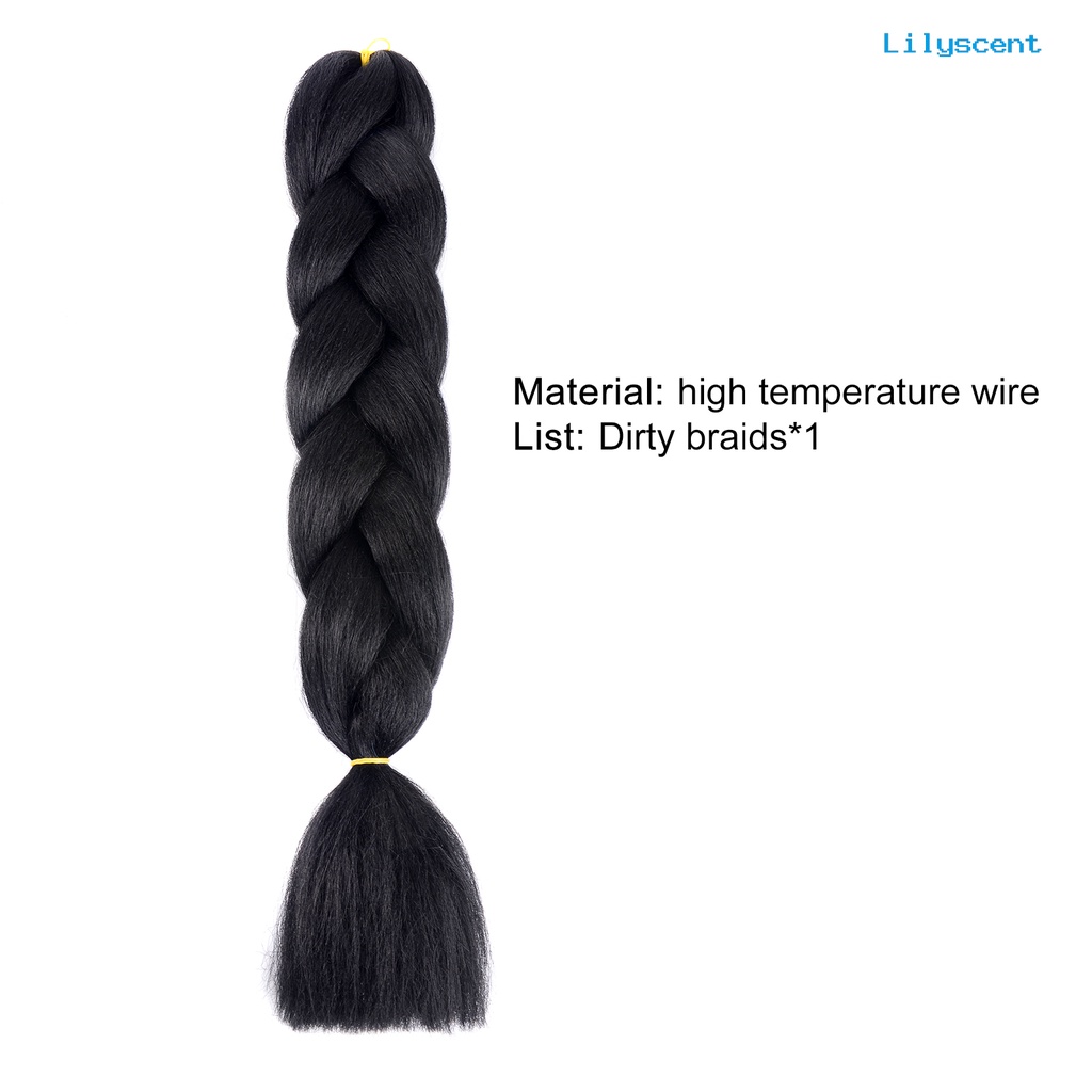 Ls Extension Rambut Model Kepang Jumbo Bahan Fiber Temperatur Tinggi Gaya Simple Untuk Wanita