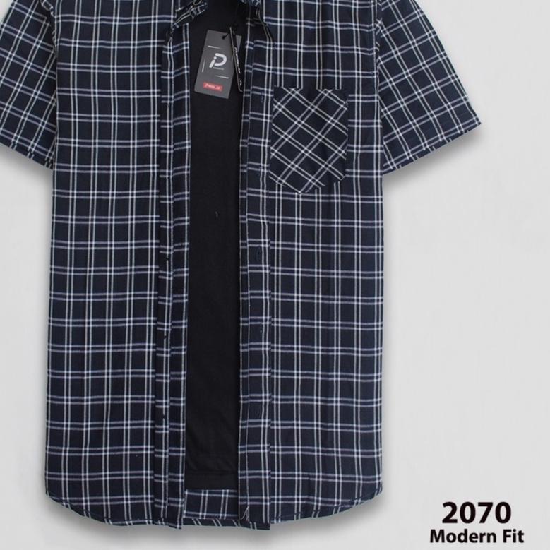 ➮ Kemeja Flanel Lengan Pendek Pria Kemeja Flanel Pria Lengan Pendek Kemeja Lengan Pendek Pria 01 ✲