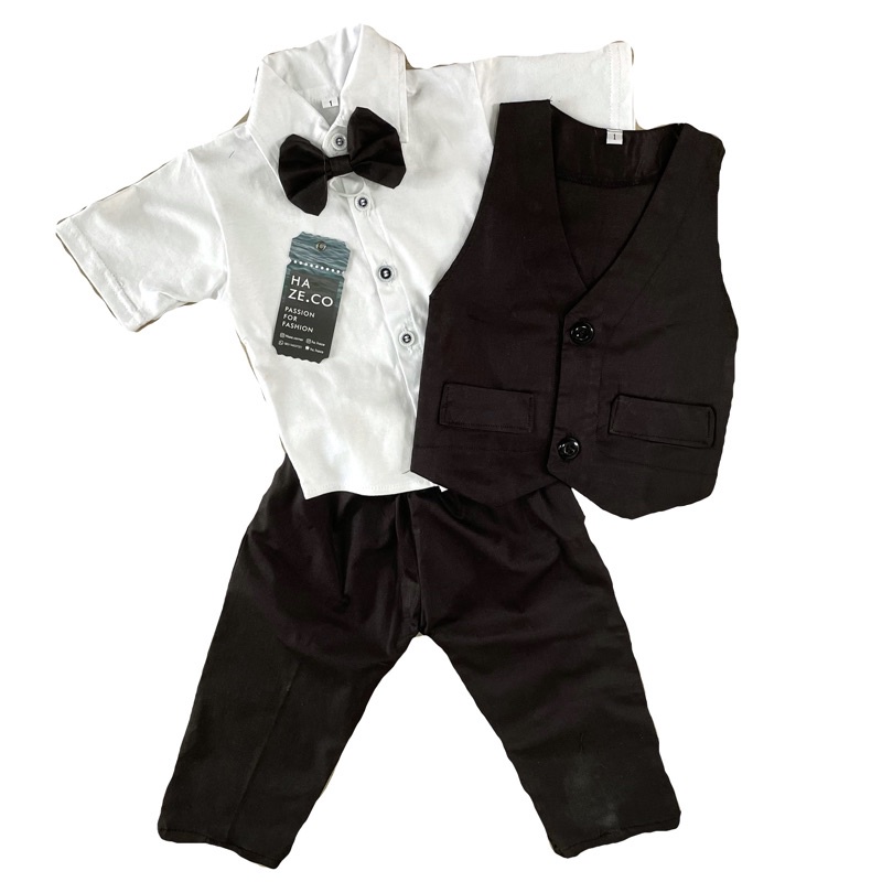 Setelan jas vest rompi tuxedo formal 5 6 7 8 9 10 tahun pakaian anak laki-laki pesta baju cowok