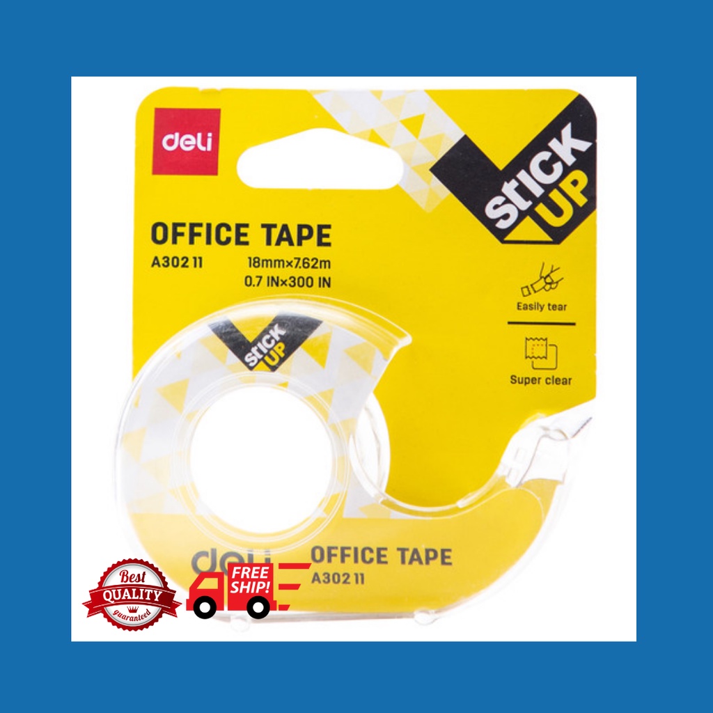 

Deli EA30211 Celotape / isolasi - Super Clear Office Tape 18mm