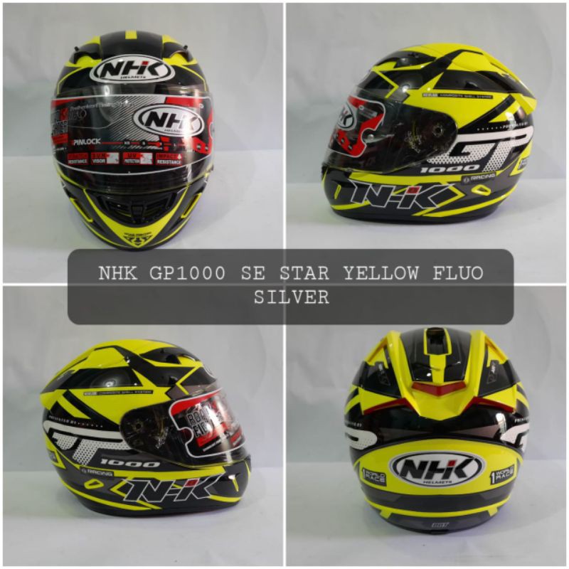 NHK GP1000 SE STAR YELLOW FLUO SILVER