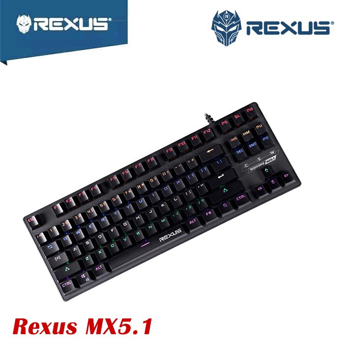 Rexus Keyboard Gaming Mechanical Legionare MX5.1 TKL - blue switch