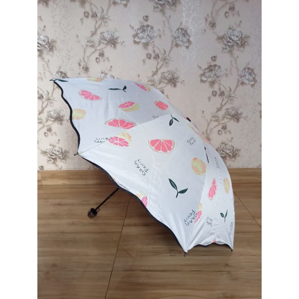 FELWINSHOP Payung Lipat 3 Motif Buah UV Fruit Umbrella