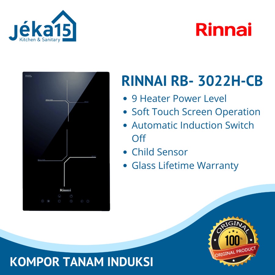 Rinnai RB-3022H-CB Kompor Tanam Induksi