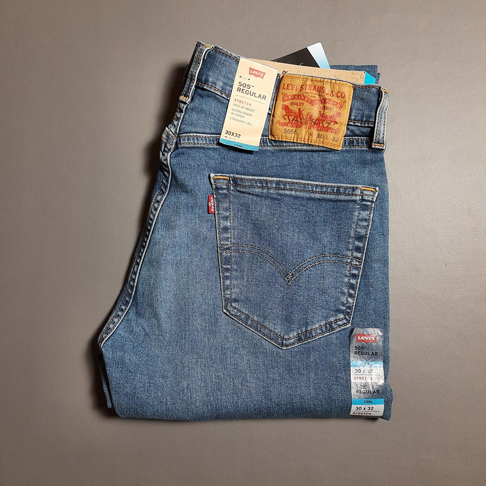 Levis 505 Rregular Fit Kiwi Over Mid CoolMAX