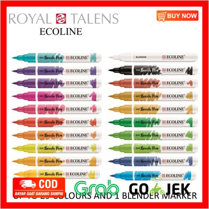 

(BISA COD) royal talens ecoline watercolor brush pen