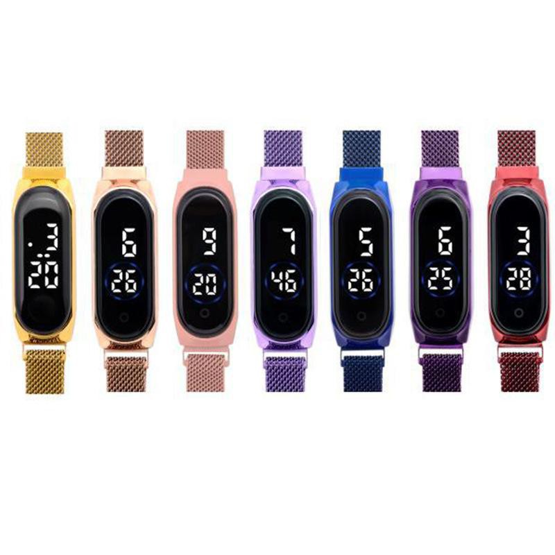 ✅COD [BBS] JAM TANGAN WANITA RANTAI MAGNET KAPSUL LED DIGITAL KOREA FASHION GROSIR MURAH BUNGA JF040