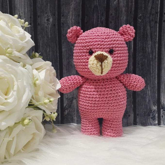 Boneka Beruang Mini Boneka Rajutan