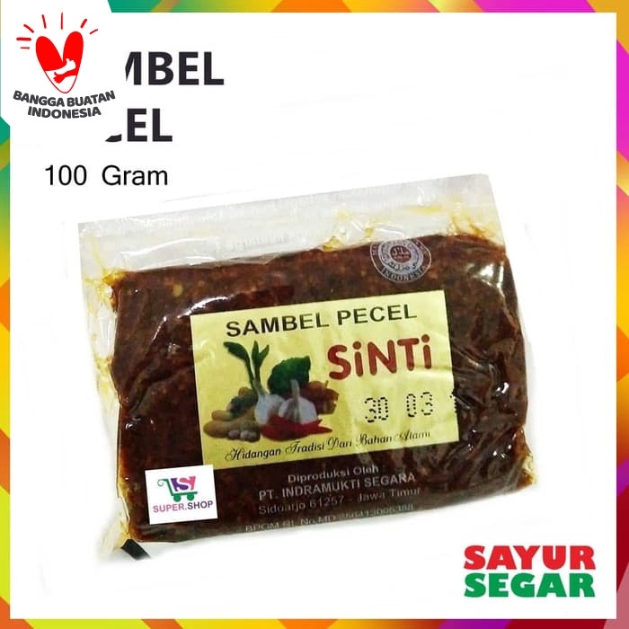 

sambal-aneka- sambel pecel sinti - bumbu kacang 100g -aneka-sambal.