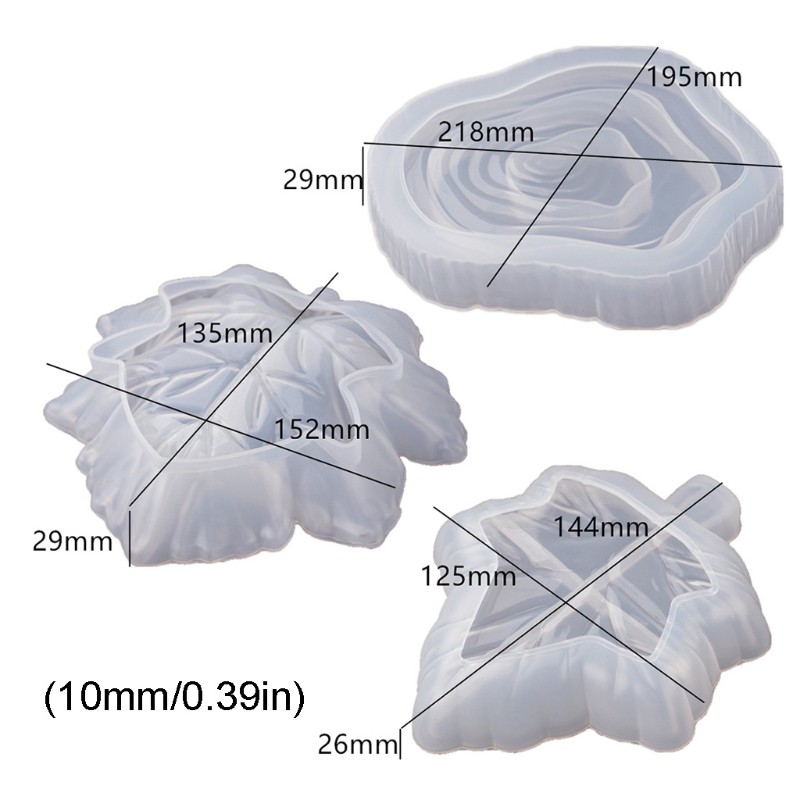 Cetakan Resin Bentuk Daun Maple Bahan Silikon Untuk Perhiasan