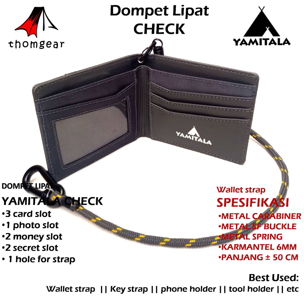 Thomgear Yamitala Dompet Outdoor Lipat Check Original Yamitala